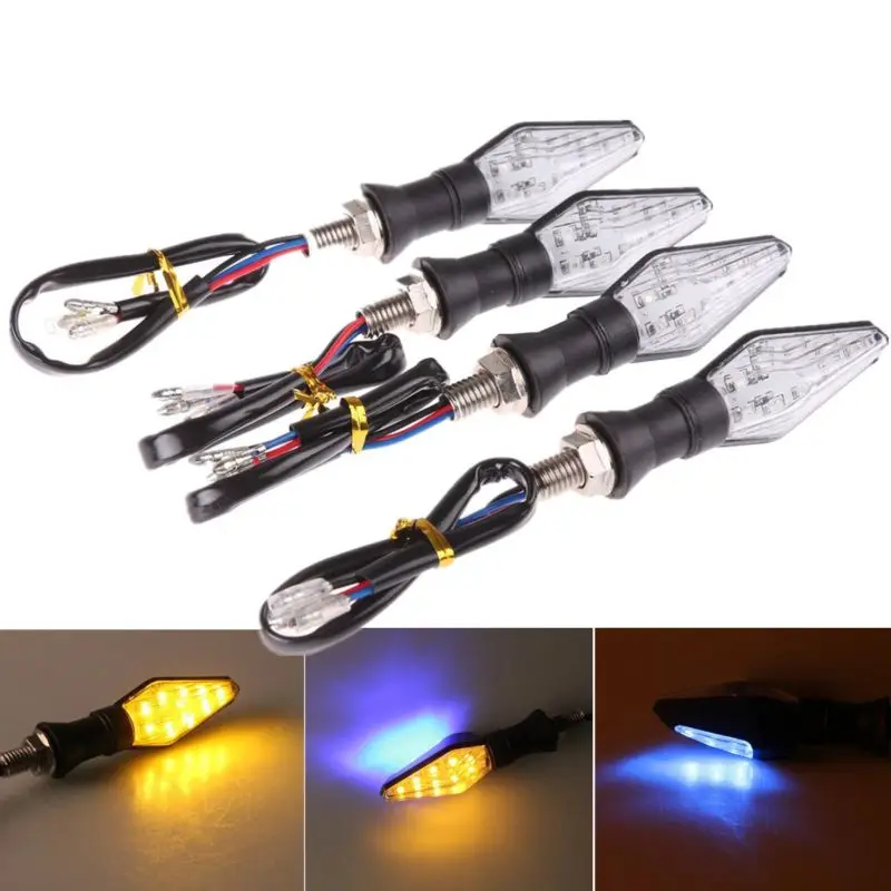 Universal Motorcycle Turn Light 4PCS/Set LED Motorcycle/Motorbike Turn Signal Indicators Blinker Light Super Bright Yellow Blue
Universal Motorcycle Turn Light 4PCS/Set LED Motorcycle/Motorbike Turn Signal Indicators Blinker Light Super Bright Yellow Blue