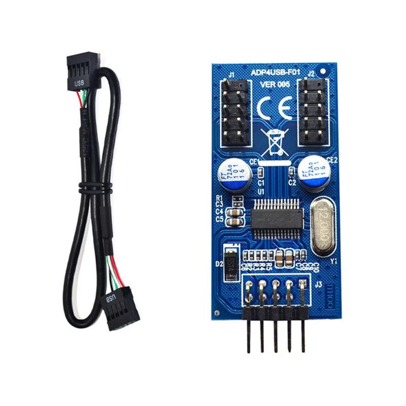9pin USB header Male 1 to 2 or 4 Female Extension Cable Card Desktop 9Pin USB HUB USB 2.0 9 pin Connector Adapter Port Multilier
9pin USB header Male 1 to 2 or 4 Female Extension Cable Card Desktop 9Pin USB HUB USB 2.0 9 pin Connector Adapter Port Multilier
