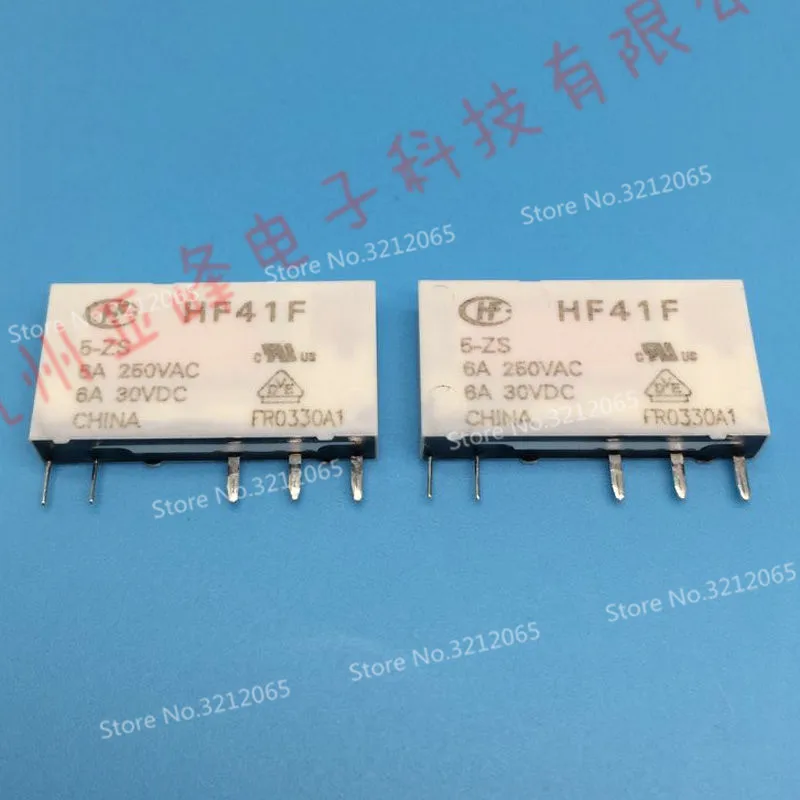 10PCS/lot Relay HF41F-5-ZS HF41F-12-ZS HF41F-24-ZS 6A250VAC 5PIN (41F-1Z-C2-1seat) New original
10PCS/lot Relay HF41F-5-ZS HF41F-12-ZS HF41F-24-ZS 6A250VAC 5PIN (41F-1Z-C2-1seat) New original