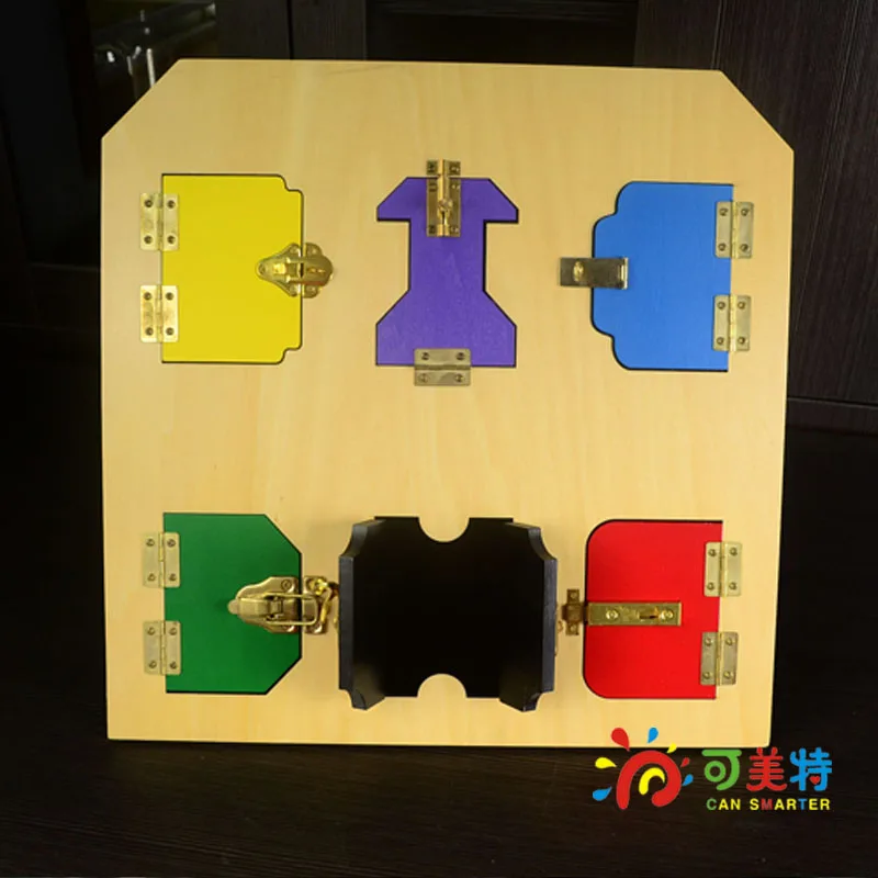 Montessori Education Latch Unlock Board Beech Wood Daily Life Tools Early educational toys Can Smarter Montessori Education Latch Unlock Board Beech Wood Daily Life Tools Early educational toys Can Smarter<br><br>Aliexpress