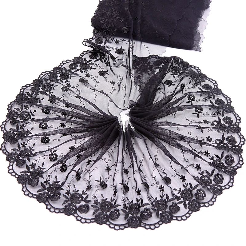 MLAEY 2Yards black Exquisite Embroidered Flower Lace Trim High Quality Lace Fabric DIY Craft&Sewing Dress Clothing Accessories
MLAEY 2Yards black Exquisite Embroidered Flower Lace Trim High Quality Lace Fabric DIY Craft&Sewing Dress Clothing Accessories