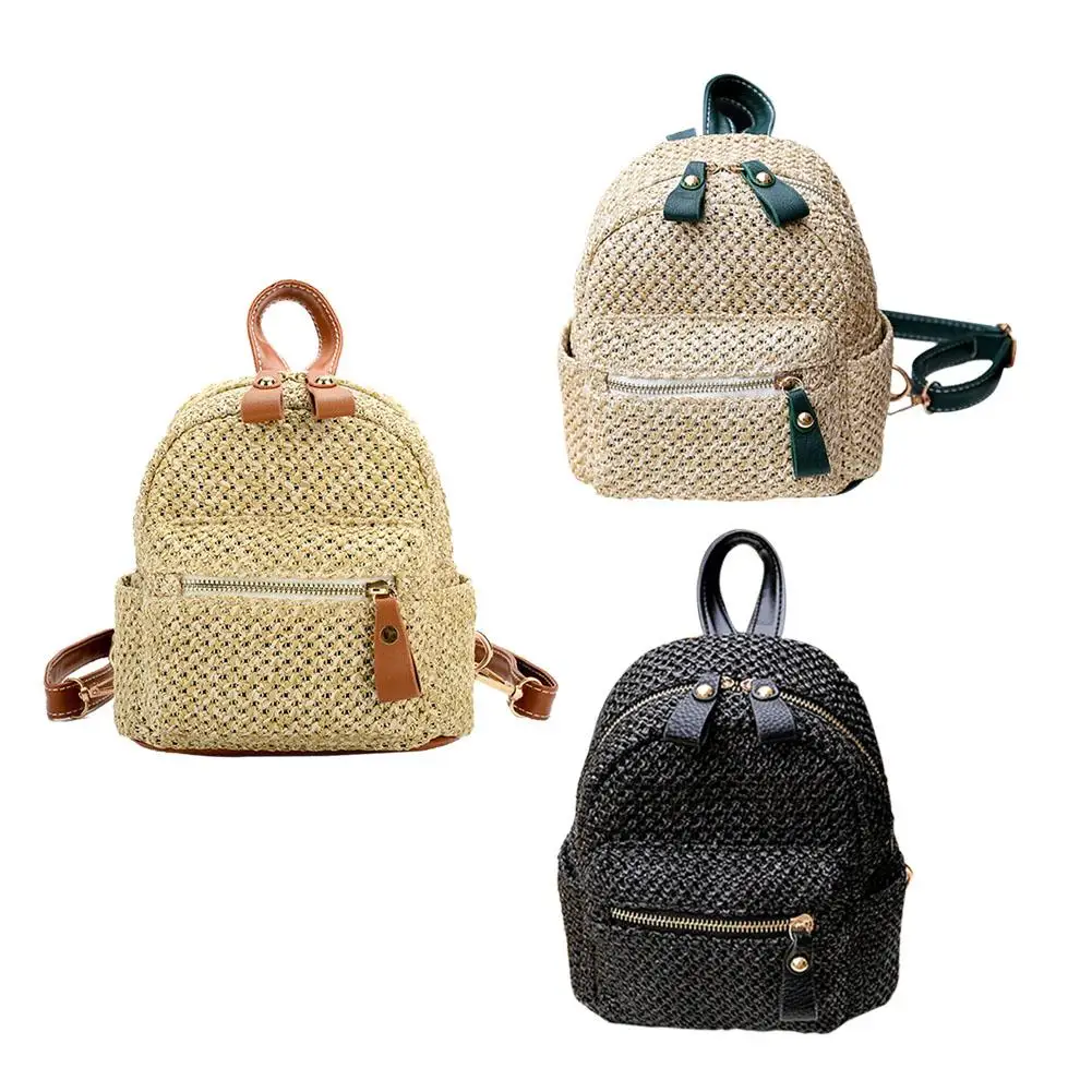 New Straw Woven Backpack Women Mini Shoulder Messenger Crossbody Bag Fashion Weave Hollow Beach Bags Backpacks For Teenager Girl
New Straw Woven Backpack Women Mini Shoulder Messenger Crossbody Bag Fashion Weave Hollow Beach Bags Backpacks For Teenager Girl