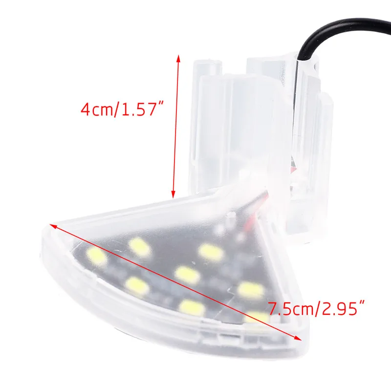 Aquarium Led Lighting 110-220V Waterproof Clip-on Lamp Aquatic Water Plants Grow White Light For Fish Tank With USB Charger2