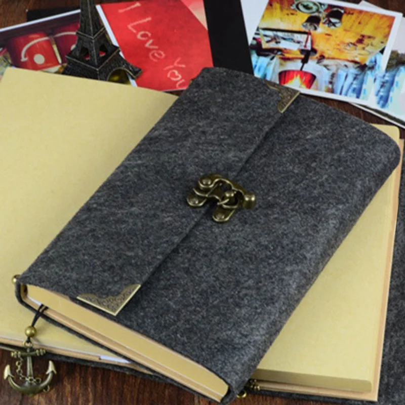 Felt Notebook Diary Notepad Vintage Office Note Book School Students Gift Traveler Journal
Felt Notebook Diary Notepad Vintage Office Note Book School Students Gift Traveler Journal