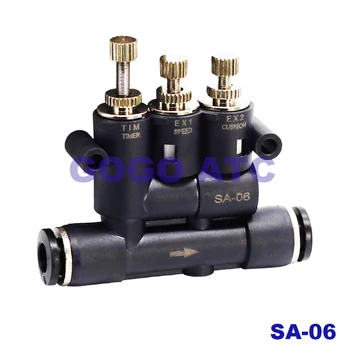 SA-06 External adjustable air cushion stroke with adjustable speed buffer cylinder pneumatic joint buffer time adjustable
SA-06 External adjustable air cushion stroke with adjustable speed buffer cylinder pneumatic joint buffer time adjustable