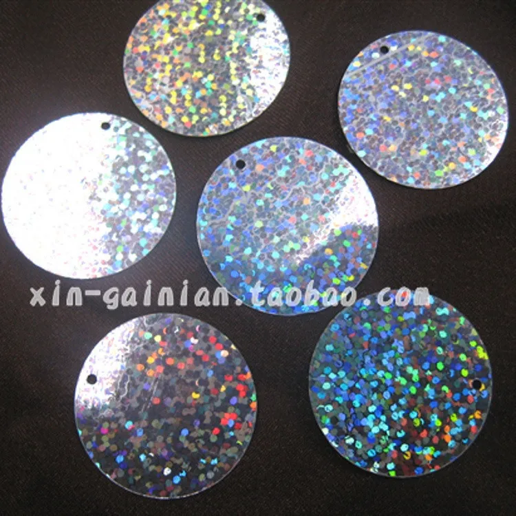 Laser sequins 30MM side hole round flat pieces clothing bridal shoes DIY accessories, PVC beads, sequins bulk
Laser sequins 30MM side hole round flat pieces clothing bridal shoes DIY accessories, PVC beads, sequins bulk
