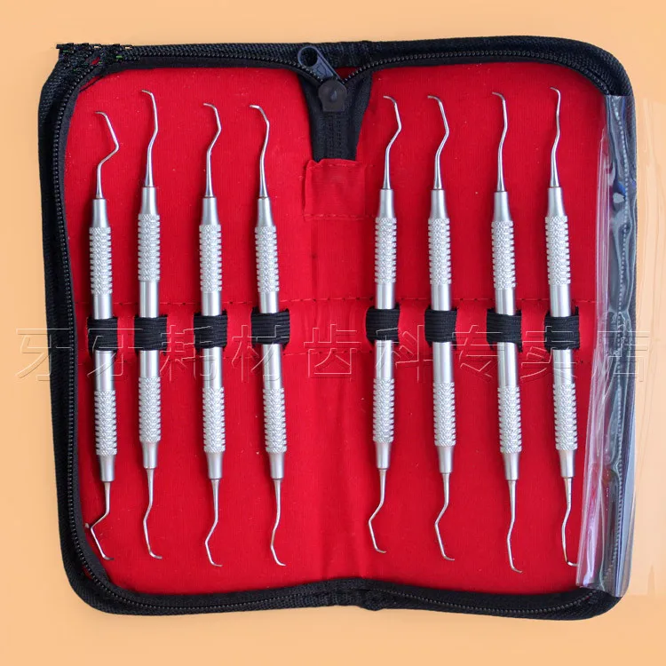NEW Arrival Dental Gracey curettes Set of 8 Periodontal Scaler Calculus Stainless Steel scaler dental tool kit teeth cleaning
NEW Arrival Dental Gracey curettes Set of 8 Periodontal Scaler Calculus Stainless Steel scaler dental tool kit teeth cleaning