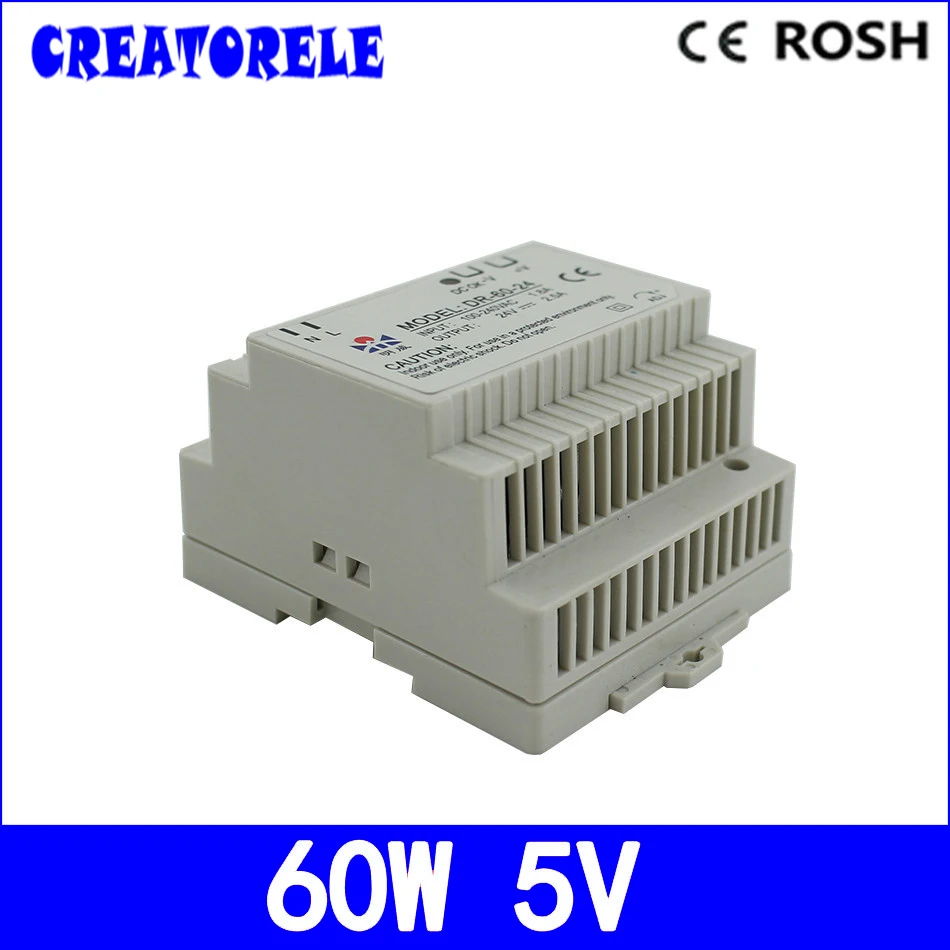 

ac to dc DraiI 60w 5V supIy 5v 60w converter dr-60-5 good quaIity from china Ied driver source swtching pwer supIy voIt
