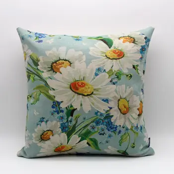 LINKWELL 18x18" Modern Watercolor White Blue Daisy Flower with Green Leaf Burlap Cushion Cover Pillowcase in Chinese Style
LINKWELL 18x18" Modern Watercolor White Blue Daisy Flower with Green Leaf Burlap Cushion Cover Pillowcase in Chinese Style