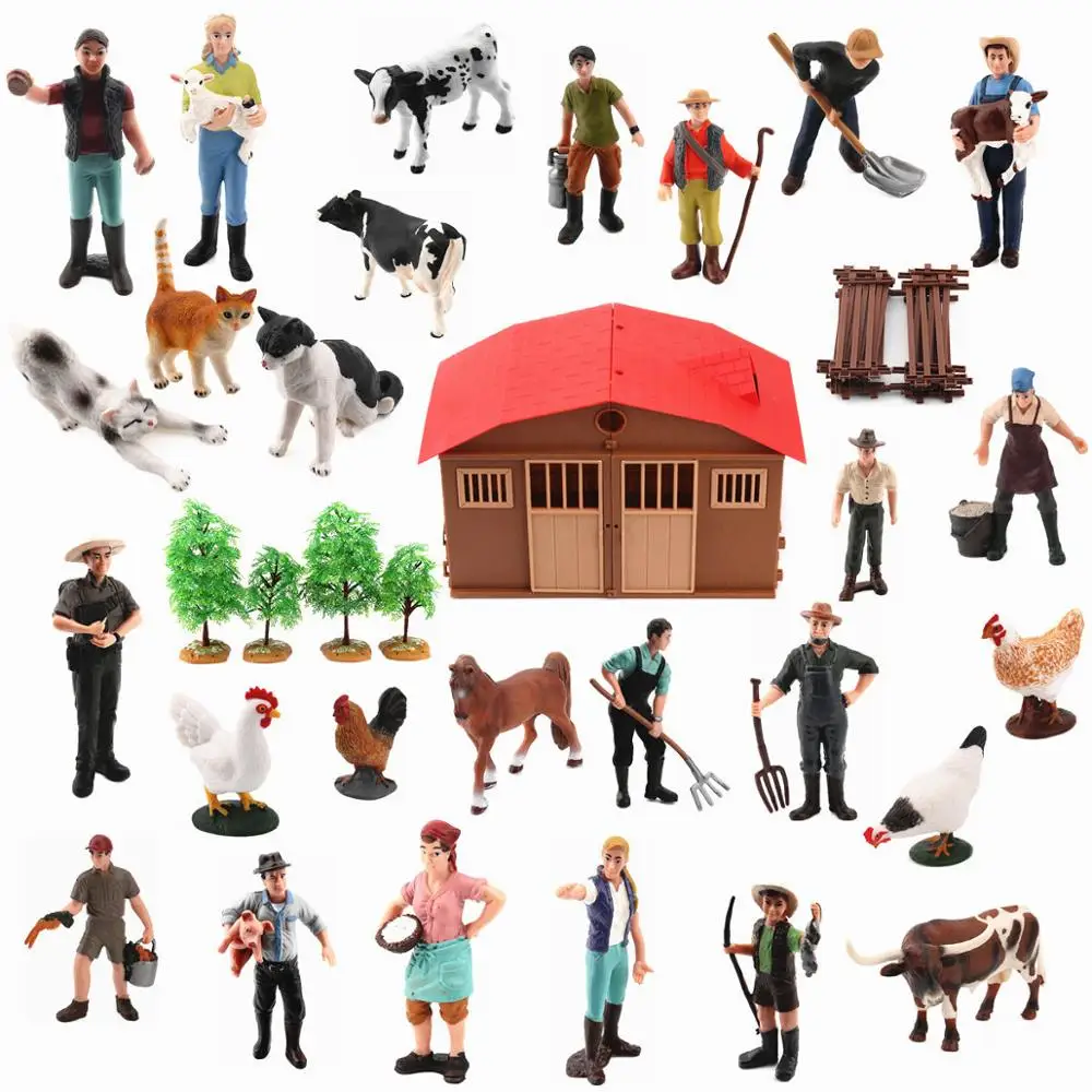Genuine Farm Animals Poultry DIY Assembly Models Farmer Workers Horse Cow Pig Hen Horse Figures Educational Toys for Children
Genuine Farm Animals Poultry DIY Assembly Models Farmer Workers Horse Cow Pig Hen Horse Figures Educational Toys for Children