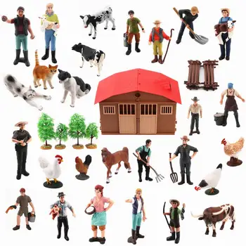 Genuine Farm Animals Poultry DIY Assembly Models Farmer Workers Horse Cow Pig Hen Horse Figures Educational Toys for Children
Genuine Farm Animals Poultry DIY Assembly Models Farmer Workers Horse Cow Pig Hen Horse Figures Educational Toys for Children