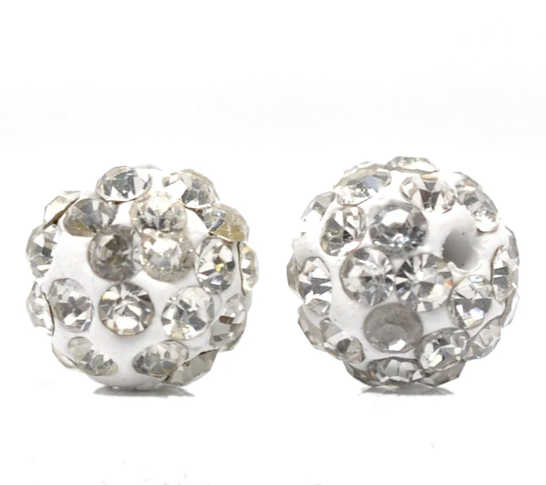 DoreenBeads Polymer Clay Rhinestone Beads Ball White White Rhinestone About 10mm( 3/8") Dia, Hole: Approx 1.6mm, 2 Pieces
DoreenBeads Polymer Clay Rhinestone Beads Ball White White Rhinestone About 10mm( 3/8") Dia, Hole: Approx 1.6mm, 2 Pieces