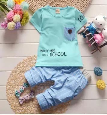 Short Sleeved Kids Clothes Set 2019 Summer Children Clothing New Stylish Pocket Letter Pattern T-shirt+Pants 2Pcs/set QHX010
Short Sleeved Kids Clothes Set 2019 Summer Children Clothing New Stylish Pocket Letter Pattern T-shirt+Pants 2Pcs/set QHX010