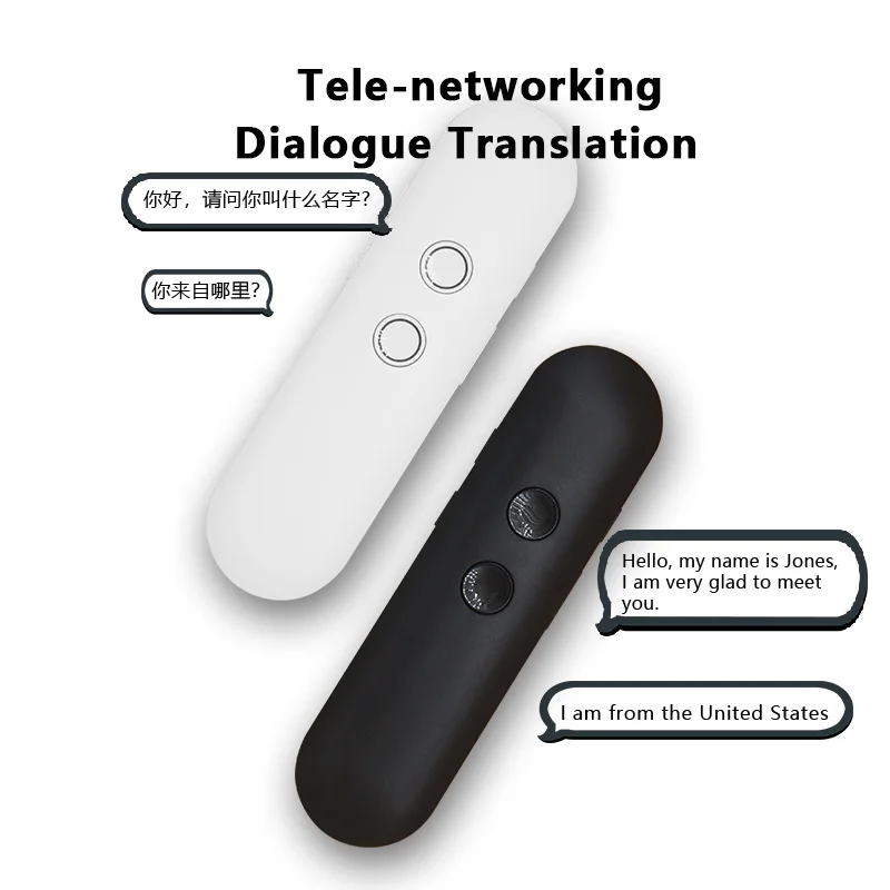 Intelligent 42 Language Translator Bluetooth Translator Real-time Translation Machine Traveling Meeting Voice Translators
Intelligent 42 Language Translator Bluetooth Translator Real-time Translation Machine Traveling Meeting Voice Translators