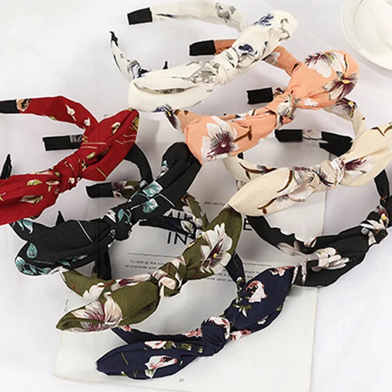 Cute Flower Printed Bunny Rabbit Ear Ribbon Headwear Hairband Simple Floral Women Headband Hair Band Accessories
Cute Flower Printed Bunny Rabbit Ear Ribbon Headwear Hairband Simple Floral Women Headband Hair Band Accessories