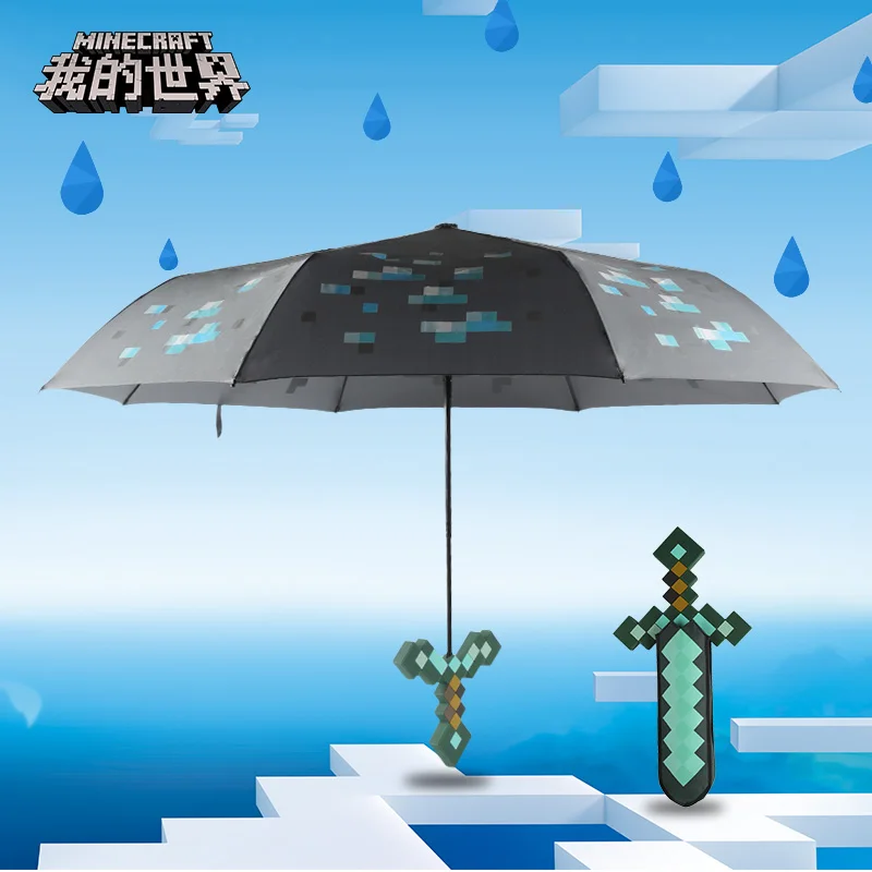 Minecraft Toys Around Genuine Weapons Diamond Sword Umbrellas Sunny Umbrella Gifts
Minecraft Toys Around Genuine Weapons Diamond Sword Umbrellas Sunny Umbrella Gifts