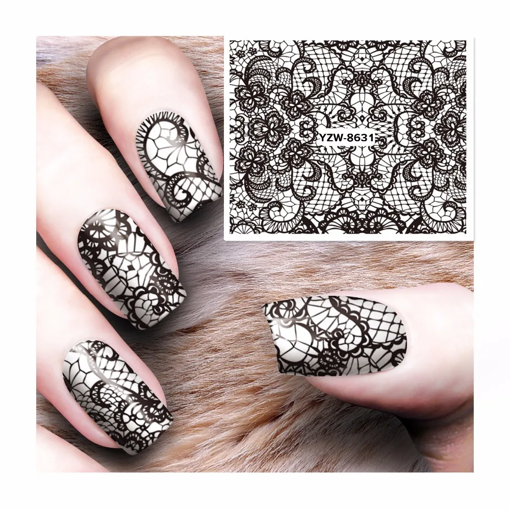YZWLE 1 Sheet Lace Flower Designs Water Transfer Sticker Nail Art Decals Nails Wraps Temporary Tattoos Watermark Nail Tools 8631
YZWLE 1 Sheet Lace Flower Designs Water Transfer Sticker Nail Art Decals Nails Wraps Temporary Tattoos Watermark Nail Tools 8631