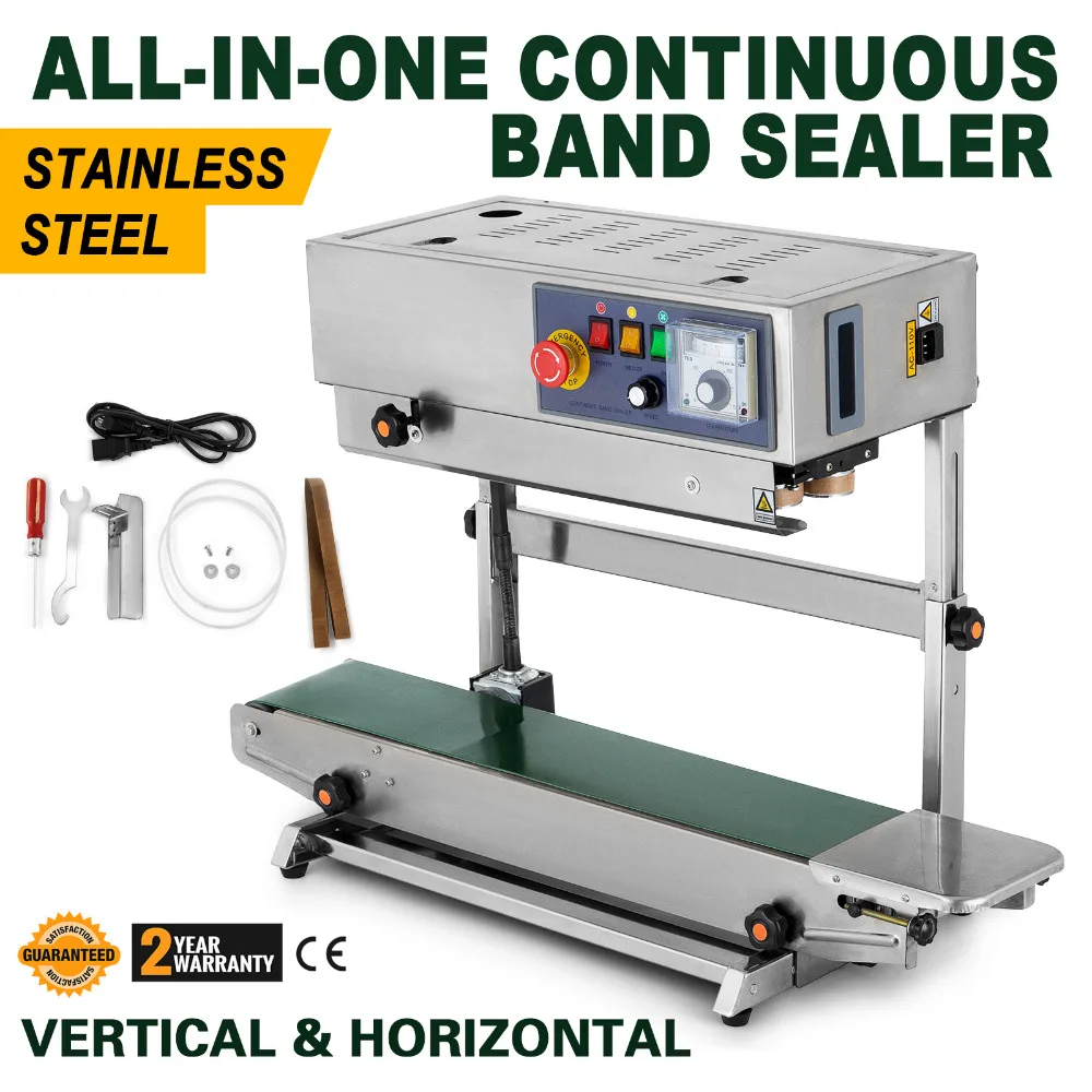 Continuous Band Sealer CBS-730I with Digital Temperature Control (Stainless Steel) VERTICAL/HORIZONTAL
Continuous Band Sealer CBS-730I with Digital Temperature Control (Stainless Steel) VERTICAL/HORIZONTAL