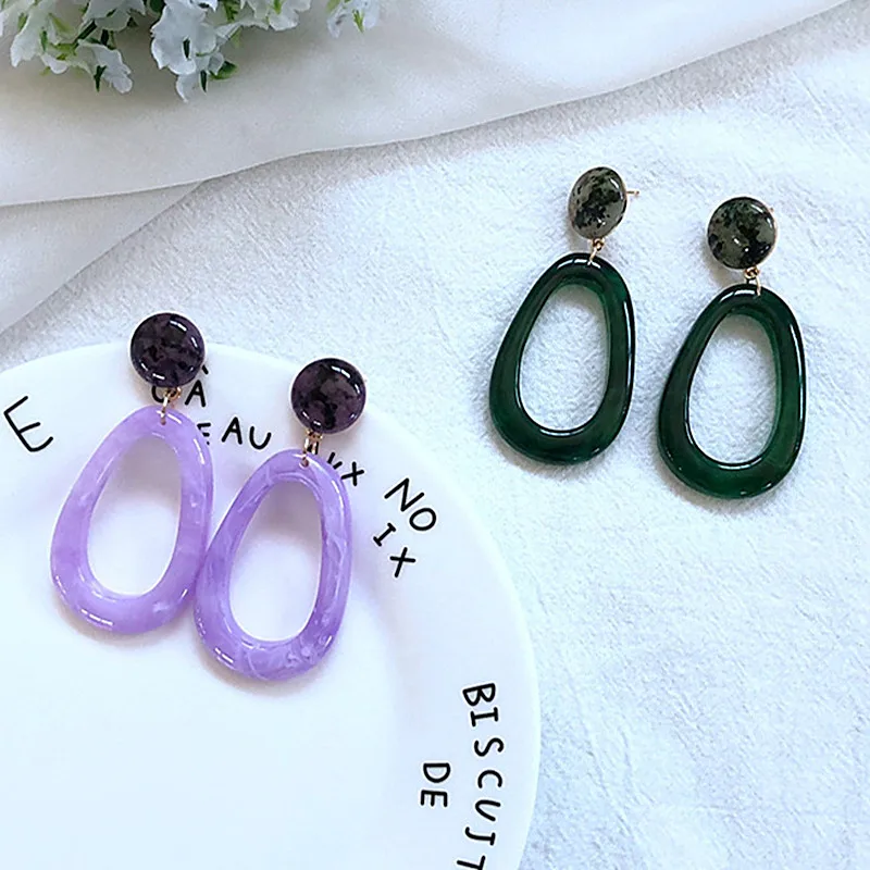 UJBOX Dropshipping Green Purple Long Drop Earrings For Women Fashion Geometric Dangle Earrings Factory Wholesale E356
UJBOX Dropshipping Green Purple Long Drop Earrings For Women Fashion Geometric Dangle Earrings Factory Wholesale E356