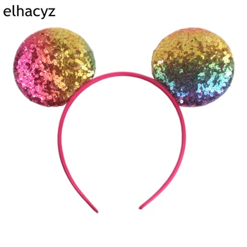 10pcs/lot NEW Creative Rainbow 3.3'' Big Sequins Kids Girl Minnie Mouse Ears Hairband Women Headband DIY Hair Accessories
10pcs/lot NEW Creative Rainbow 3.3'' Big Sequins Kids Girl Minnie Mouse Ears Hairband Women Headband DIY Hair Accessories