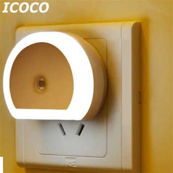 ICOCO 1pcs LED Light Control Night Light with Dual USB Wall Charger Plug Power-saving Sensor Lamp Drop Shipping Sale
ICOCO 1pcs LED Light Control Night Light with Dual USB Wall Charger Plug Power-saving Sensor Lamp Drop Shipping Sale