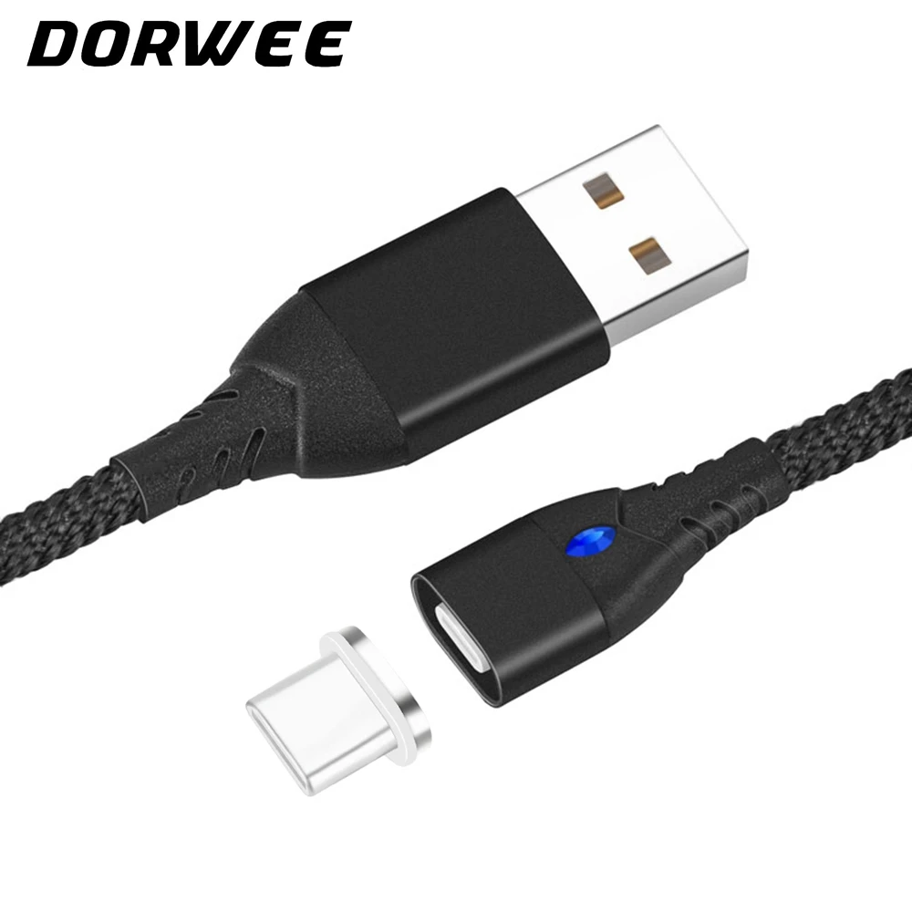 DORWEE LED Magnetic Cable USB Type C/Micro USB/8 pin 3IN1 Magnetic Cable 3A QuickCharge Adapter Magnet Cable For Xiaomi Samsung
DORWEE LED Magnetic Cable USB Type C/Micro USB/8 pin 3IN1 Magnetic Cable 3A QuickCharge Adapter Magnet Cable For Xiaomi Samsung