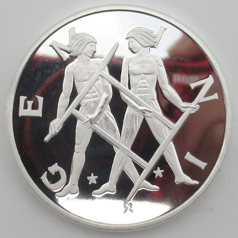 Gemini Constellation Sliver Commemorative Coin New US Version Souvenir Medals Special Gift
Gemini Constellation Sliver Commemorative Coin New US Version Souvenir Medals Special Gift