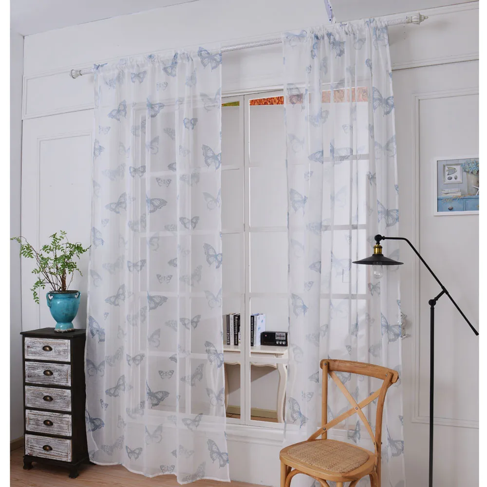 1 PC Butterfly Pattern Tulle Curtains Door White Window Curtains Drape Sheer Scarf Valances Modern Window Curtains Gordijnen
1 PC Butterfly Pattern Tulle Curtains Door White Window Curtains Drape Sheer Scarf Valances Modern Window Curtains Gordijnen