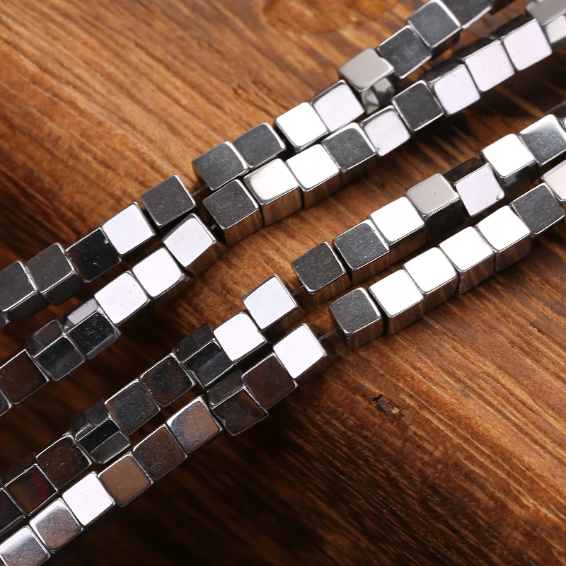 KANGKANG wholesale Stone Silver Hematite cube square loose spacer Beads For Making Bracelets Necklace DIY charm Jewelry 4mm
KANGKANG wholesale Stone Silver Hematite cube square loose spacer Beads For Making Bracelets Necklace DIY charm Jewelry 4mm