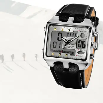 Digital Quartz Wrist Watch Alarm Watch Men Stainless Steel Case Sport Black PU Leather Fashion Quartz Wrist Watches
Digital Quartz Wrist Watch Alarm Watch Men Stainless Steel Case Sport Black PU Leather Fashion Quartz Wrist Watches
