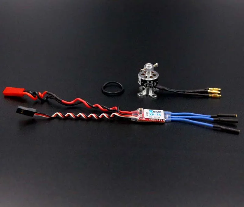 Бесщеточный двигатель 1811 для квадрокоптера 1 шт. 2000KV/3800KV/900KV 2 S Lipo моторы с One Way 7A ESC