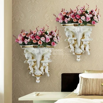 Beige European pattern creative simulation stereoscopic flower vase adornment on the wall hang sitting room flowerpot widgets
Beige European pattern creative simulation stereoscopic flower vase adornment on the wall hang sitting room flowerpot widgets
