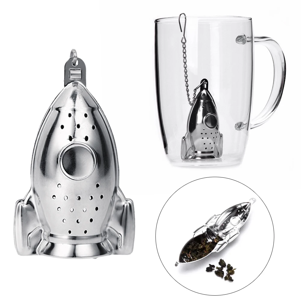 1pc Rocket Shape Tea Infuser Diffuser Loose Leaf Strainer Spice Herbal Mesh Filter Creative Tea Leaf Infuser Kitchen Tools
1pc Rocket Shape Tea Infuser Diffuser Loose Leaf Strainer Spice Herbal Mesh Filter Creative Tea Leaf Infuser Kitchen Tools