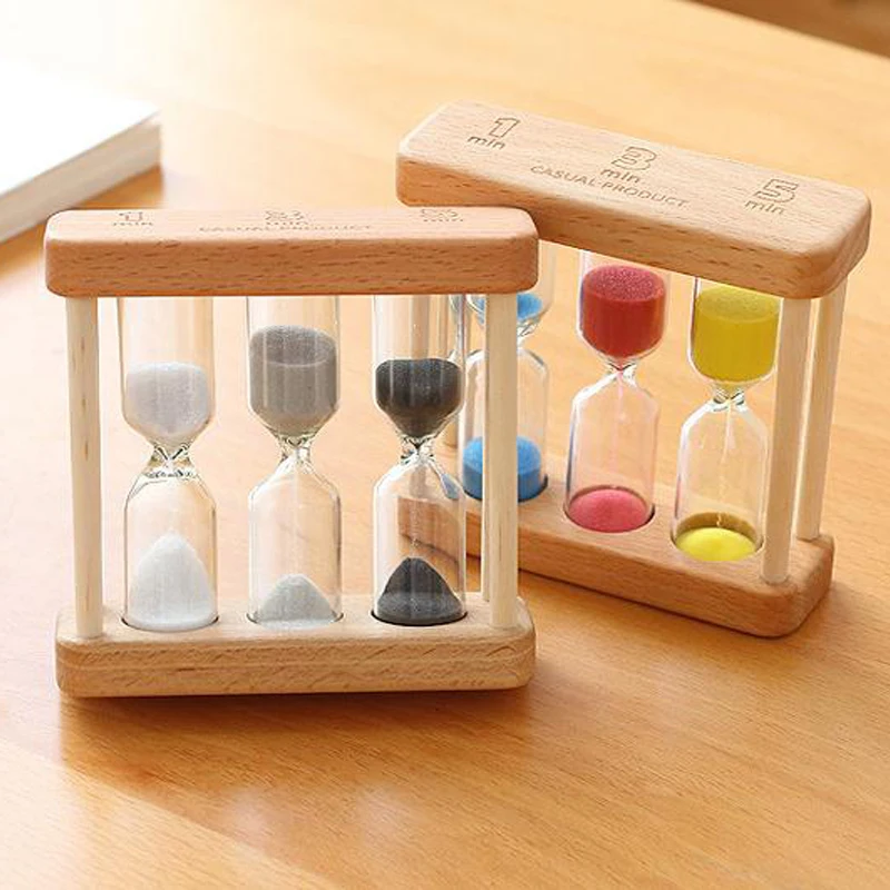 1 3 5 Minutes Wooden Hourglass Cute 3-in-1 Multifunction Sandglass for Home Table Tea Decoration Xmas Gift
1 3 5 Minutes Wooden Hourglass Cute 3-in-1 Multifunction Sandglass for Home Table Tea Decoration Xmas Gift