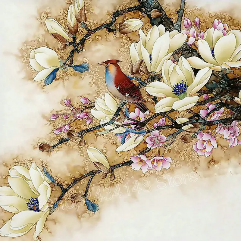 DIY Diamond Painting Magnolia and Pacific bird Cross Stitch diamond Mosaic pattern Diamond Embroidery Icons home Decorative
DIY Diamond Painting Magnolia and Pacific bird Cross Stitch diamond Mosaic pattern Diamond Embroidery Icons home Decorative