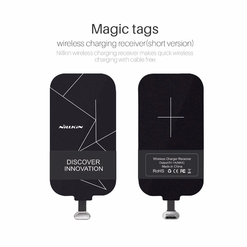 For Xiaomi Mi A1 Nillkin Magic tags TYPE-C Wireless Charging Receiver for Oneplus 3/Huawei P8/P9 Lite/LG G5 Receiver Charger
For Xiaomi Mi A1 Nillkin Magic tags TYPE-C Wireless Charging Receiver for Oneplus 3/Huawei P8/P9 Lite/LG G5 Receiver Charger