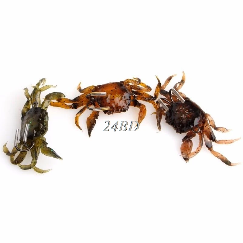 3D Soft hook fishhooks Tackle Simulation Crabs Fishing Baits with hook Worm Hooks M06
3D Soft hook fishhooks Tackle Simulation Crabs Fishing Baits with hook Worm Hooks M06