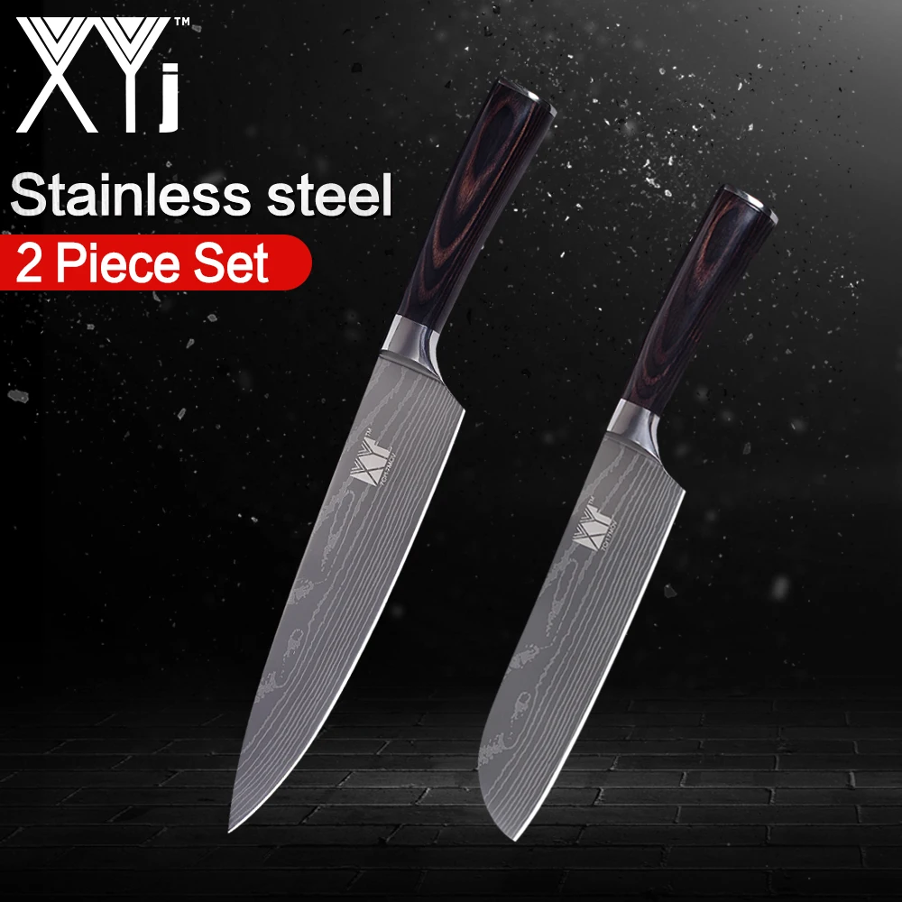 XYj Japanese Style Kitchen Knives Set Ultra Sharp Stainless Steel Kitchen Knife Laser Damascus Pattern Blade Pakka Wood Handle
XYj Japanese Style Kitchen Knives Set Ultra Sharp Stainless Steel Kitchen Knife Laser Damascus Pattern Blade Pakka Wood Handle