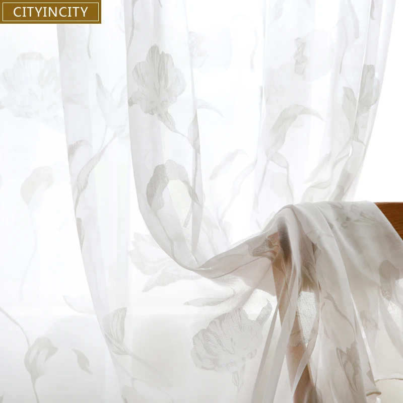 CITYINCITY Tulle Floral Curtain For living room Voile White Burnt-out Fresh Soft Easeful Sheer Curtains For bedroom Customized
CITYINCITY Tulle Floral Curtain For living room Voile White Burnt-out Fresh Soft Easeful Sheer Curtains For bedroom Customized