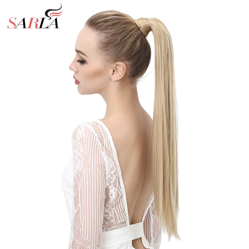 SARLA 50pcs 24" 28" Long Straight Clip In Wrap Around Ponytail Hair Extension Synthetic High Temperature Fiber Hairpieces P001
SARLA 50pcs 24" 28" Long Straight Clip In Wrap Around Ponytail Hair Extension Synthetic High Temperature Fiber Hairpieces P001