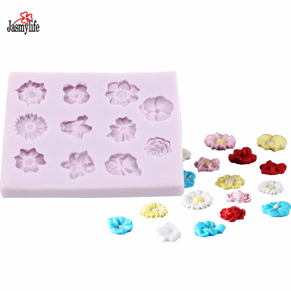 11 Flowers Silicone Mold Ferramentas Bolo Cake Decorating Tools Fondant Decor Gum Paste 3D Moldes De Silicona Paste Americana
11 Flowers Silicone Mold Ferramentas Bolo Cake Decorating Tools Fondant Decor Gum Paste 3D Moldes De Silicona Paste Americana