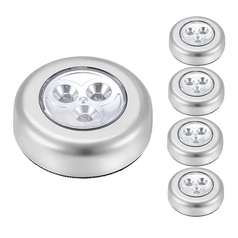 Kitchen Cabinet Night Lamp 3LED Silver Closet Cabinet Lamp Battery Powered Wireless Stick Tap Touch Push Kitchen Bedroom
Kitchen Cabinet Night Lamp 3LED Silver Closet Cabinet Lamp Battery Powered Wireless Stick Tap Touch Push Kitchen Bedroom