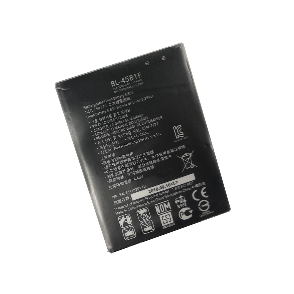 Good Quality 3000mAh BL-45B1F BL45B1F Replacement Battery For LG V10 H968 H961N H900 H901 VS990 F600 F600L F600K H960A LS992
Good Quality 3000mAh BL-45B1F BL45B1F Replacement Battery For LG V10 H968 H961N H900 H901 VS990 F600 F600L F600K H960A LS992