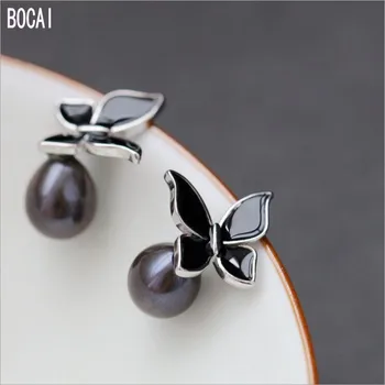 2019 fashion natural pearl stud earrings 925 sterling silver jewelry drip butterfly woman's earrings
2019 fashion natural pearl stud earrings 925 sterling silver jewelry drip butterfly woman's earrings