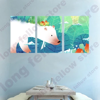 Cartoon Poster Wall Art Canvas Printed Polar Bear Animal Picture for Nursery Baby Room Wall Decor Abstract Canvas Painting Gift
Cartoon Poster Wall Art Canvas Printed Polar Bear Animal Picture for Nursery Baby Room Wall Decor Abstract Canvas Painting Gift
