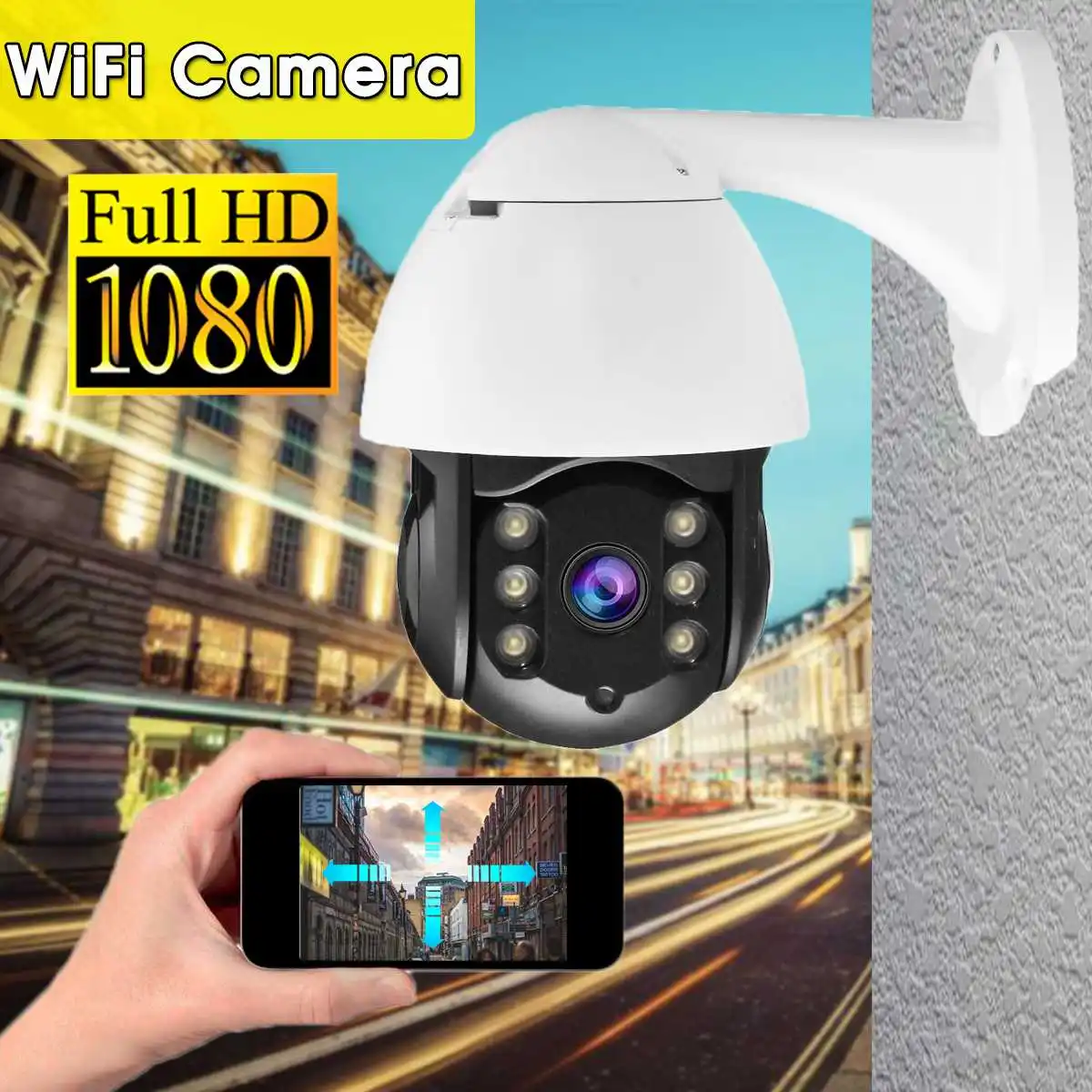 WIFI Camera Outdoor IP Camera 1080p Speed Dome CCTV Security Cameras IP Camera WIFI Full Color 2MP IR Home Surveilance
WIFI Camera Outdoor IP Camera 1080p Speed Dome CCTV Security Cameras IP Camera WIFI Full Color 2MP IR Home Surveilance