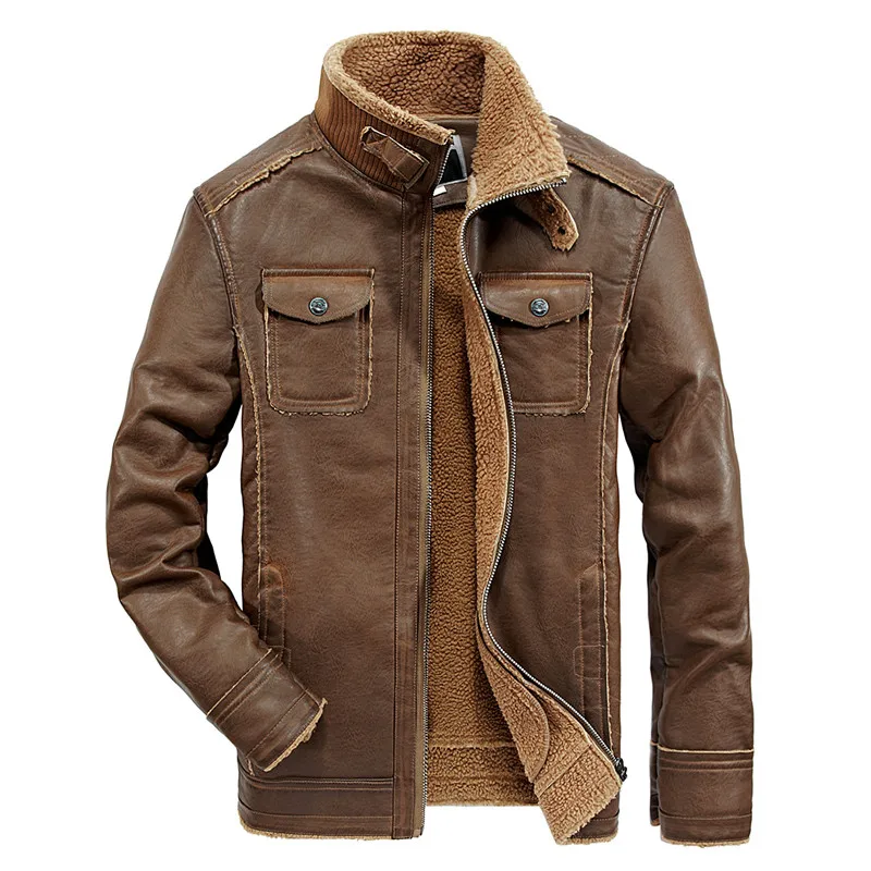 Winter Leather Jacket Men Wool Coat Windbreaker Tactical Jacket Coat Man Motorcycle Leather Casual Solid Jaqueta Masculina Couro
Winter Leather Jacket Men Wool Coat Windbreaker Tactical Jacket Coat Man Motorcycle Leather Casual Solid Jaqueta Masculina Couro