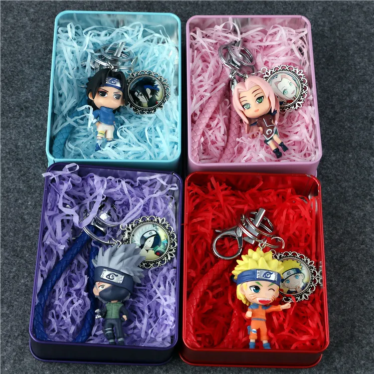 Anime Naruto Kakashi Sakura Sasuke Keychain Figure Collection Model Toys Key Chain Toys with Metal Box
Anime Naruto Kakashi Sakura Sasuke Keychain Figure Collection Model Toys Key Chain Toys with Metal Box