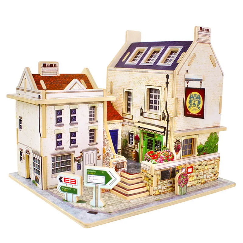 Robotime DIY Wooden Europe Style Bar Model Vintage Home Decor Figurine Miniature House Ornament Dollhouse Gift for Children F133
Robotime DIY Wooden Europe Style Bar Model Vintage Home Decor Figurine Miniature House Ornament Dollhouse Gift for Children F133