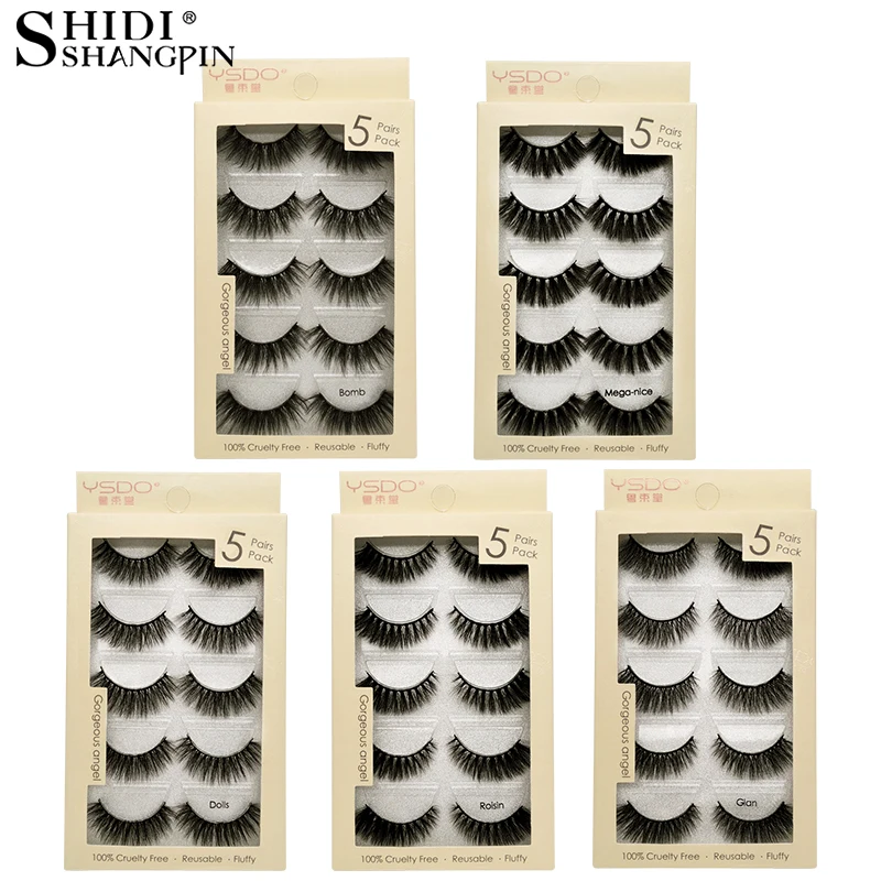 SHIDISHANGPIN 5 Pairs False Eyelashes Natural 3d Mink Lashes Makeup Volume Fake Eyelashes For Maquiagem Cruelty Free Faux Cils
SHIDISHANGPIN 5 Pairs False Eyelashes Natural 3d Mink Lashes Makeup Volume Fake Eyelashes For Maquiagem Cruelty Free Faux Cils